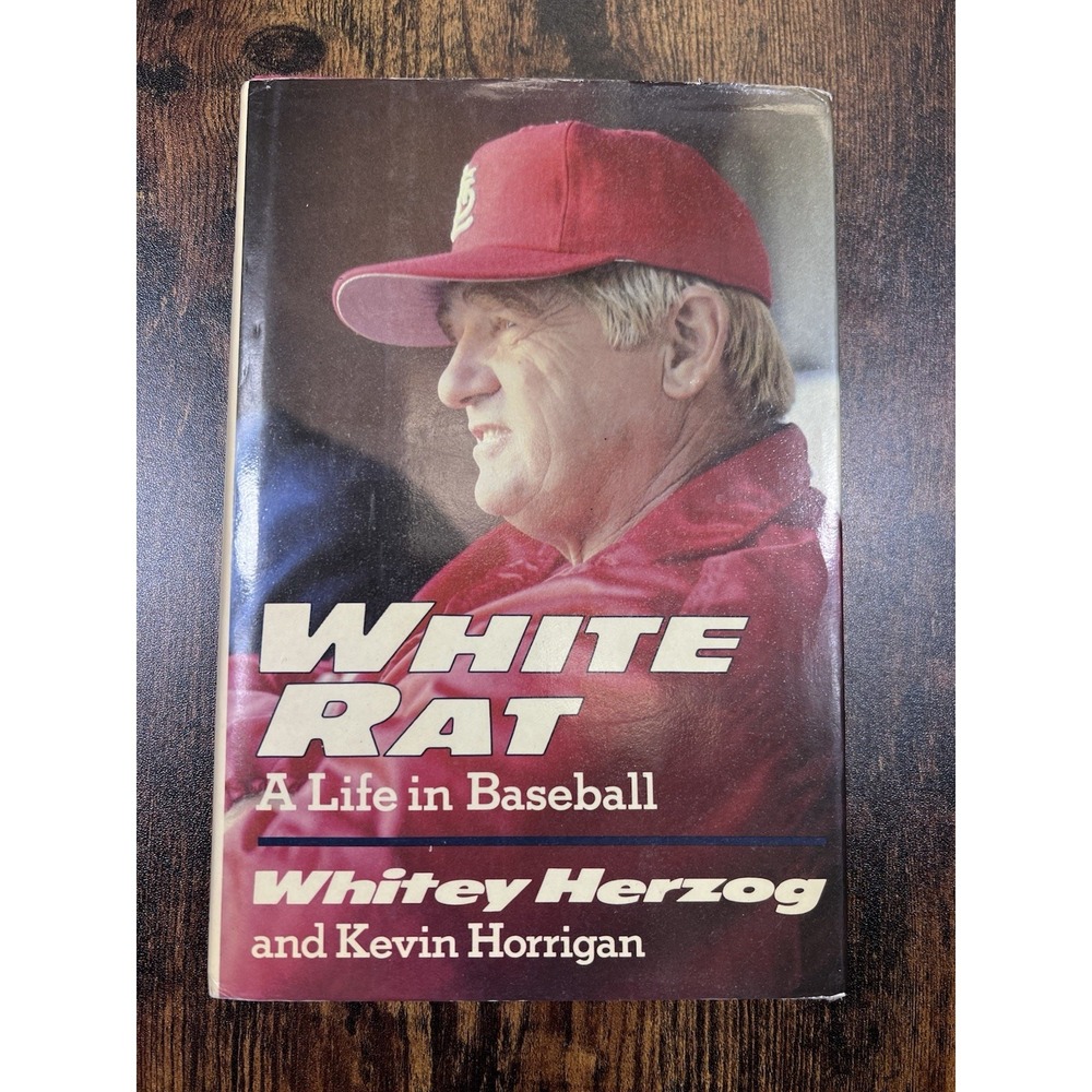 White Rat: A Life in Baseball‎ Whitey Herzog 1st Edition Hardcover (1987)